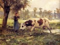 Cows At Pasture farm life Realism Julien Dupre